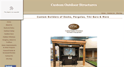 Desktop Screenshot of customoutdoorstructures.com
